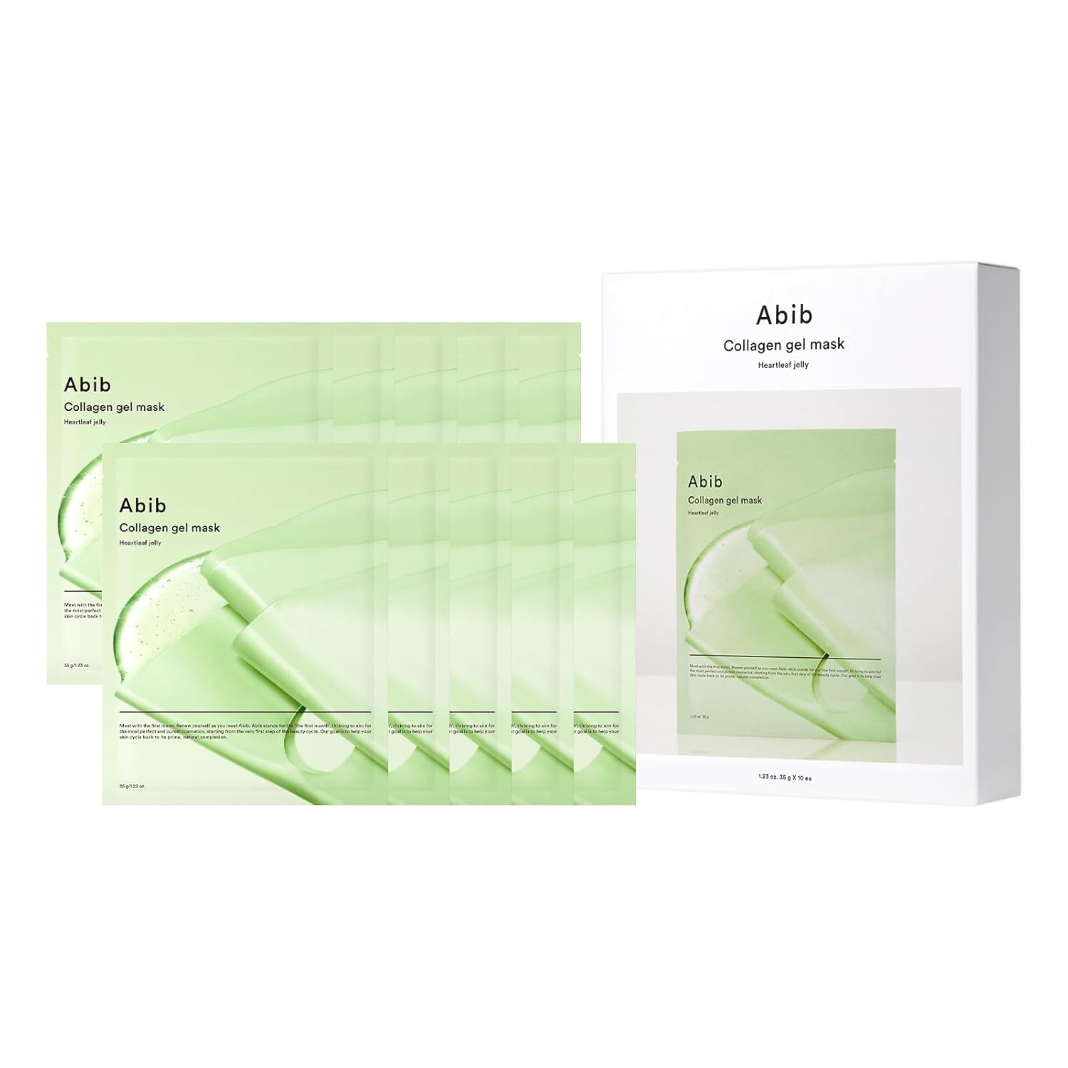 Abib Collagen Gel Mask 35g X 10ea Heartleaf Jelly