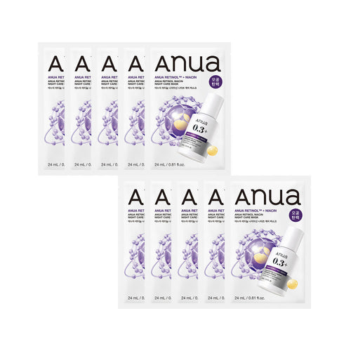 Anua Retinol Niacin Night Care Mask 24ml X 10ea