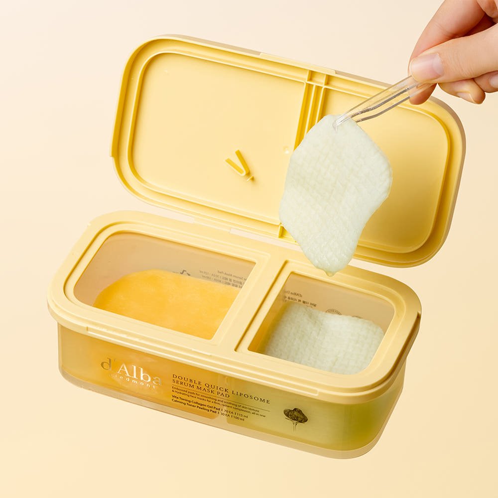 d'Alba Double Quick Liposome Serum Mask Pad 225g