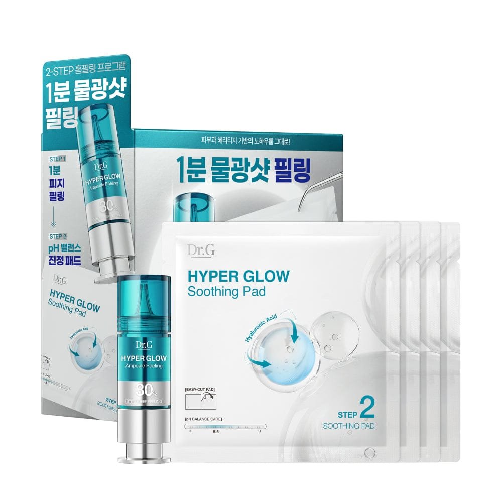 Dr.G Hyper Glow 30% Ampoule Peeling 2-Step Program (Ampoule Peeling 15ml + Soothing Pads 13g X 4ea)