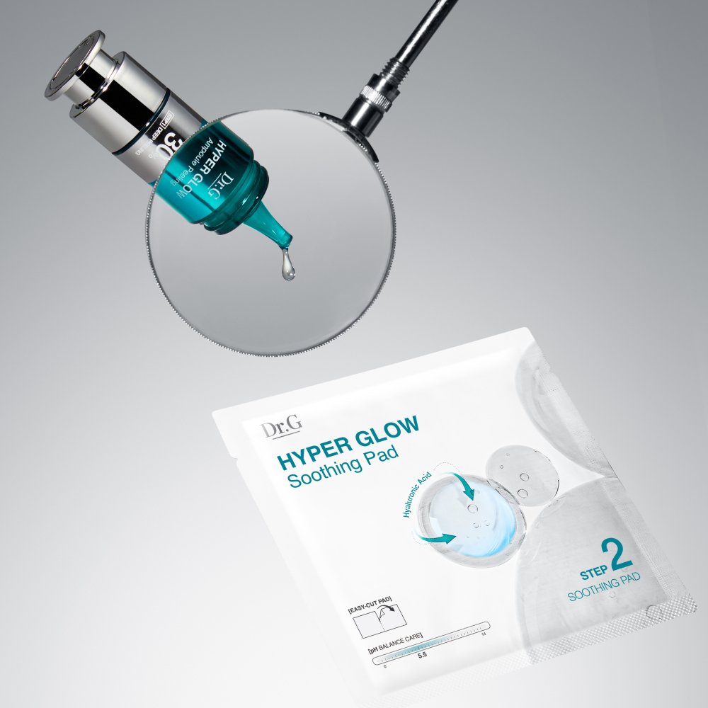 Dr.G Hyper Glow 30% Ampoule Peeling 2-Step Program (Ampoule Peeling 15ml + Soothing Pads 13g X 4ea)