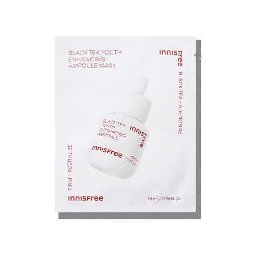 innisfree Black Tea Youth Enhancing Ampoule Mask 28ml X 6ea - product image 3