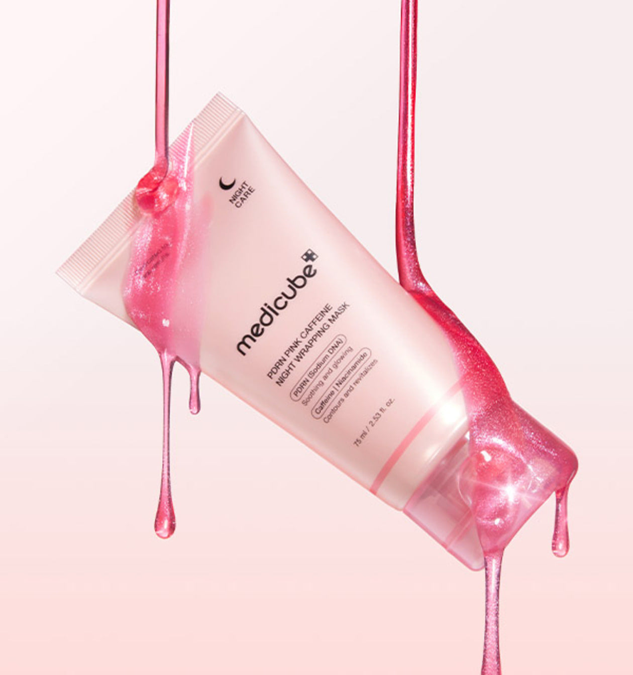 medicube PDRN Pink Caffeine Night Wrapping Mask 75ml - product image 3