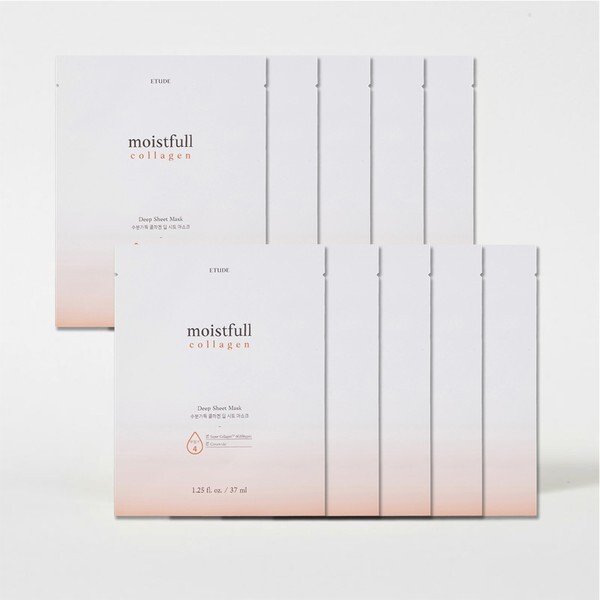 ETUDE Moistfull Collagen Deep Sheet Mask 37ml X 10ea