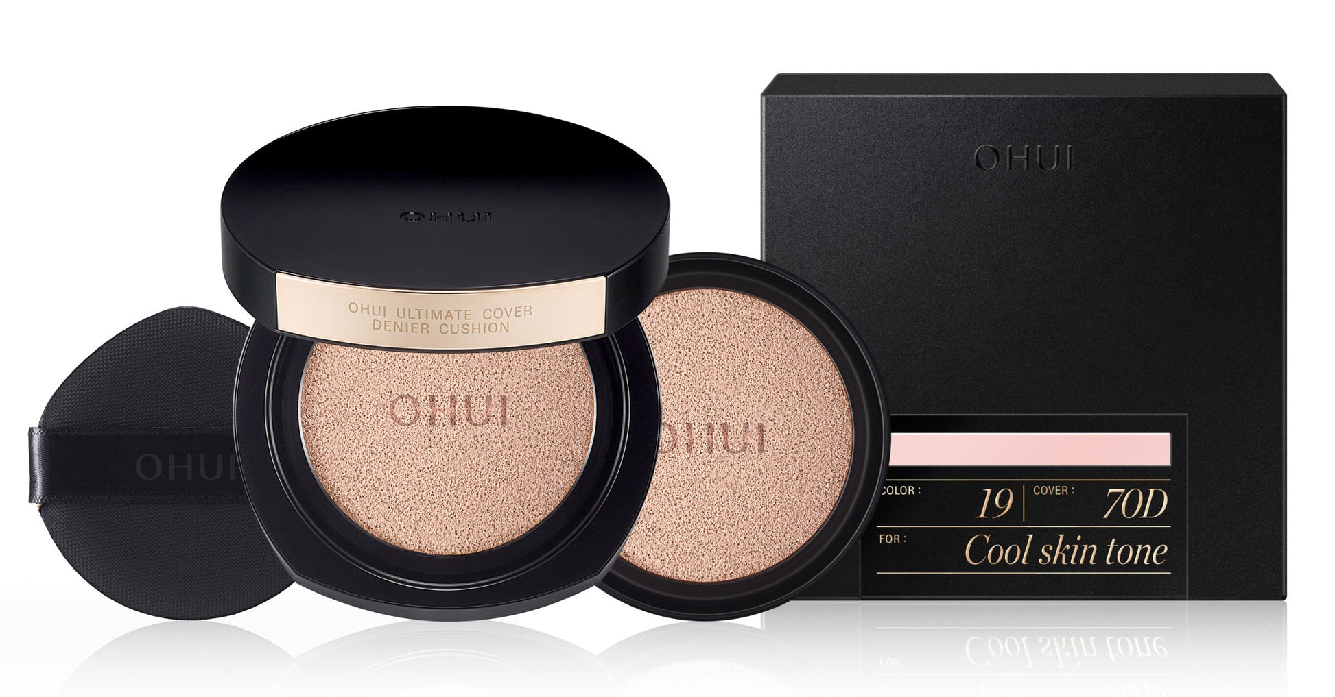 O HUI Ultimate Cover Denier Cushion SPF50+ PA+++ Set 13g+13g(refill) (9colors) - product image 4