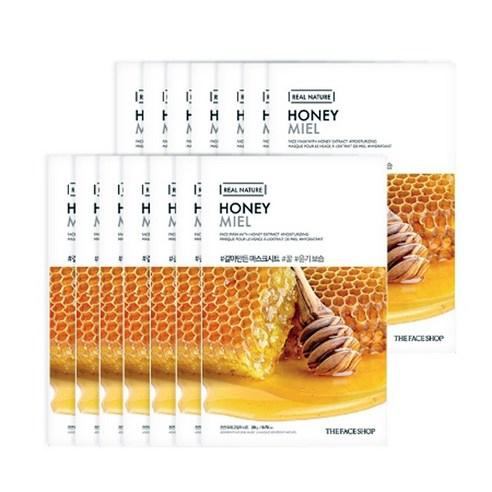 THE FACE SHOP REAL NATURE Face Mask Honey (20g X 10ea)