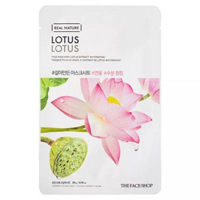 THE FACE SHOP Real Nature Face Mask Lotus (20g X 10ea)