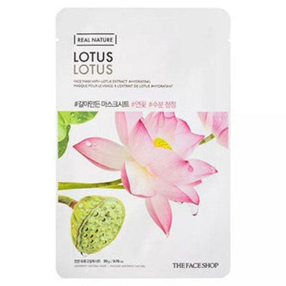 THE FACE SHOP Real Nature Face Mask Lotus (20g X 10ea)