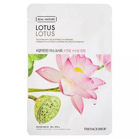 THE FACE SHOP Real Nature Face Mask Lotus (20g X 10ea)