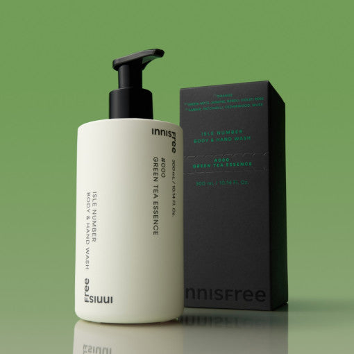 Innisfree Isle Number Body & Hand Wash 300ml Green Tea Essence