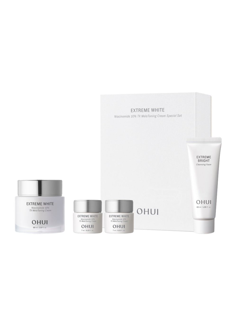 O HUI EXTREME WHITE Niacinamide 10 TX Mela Toning Cream Special Set