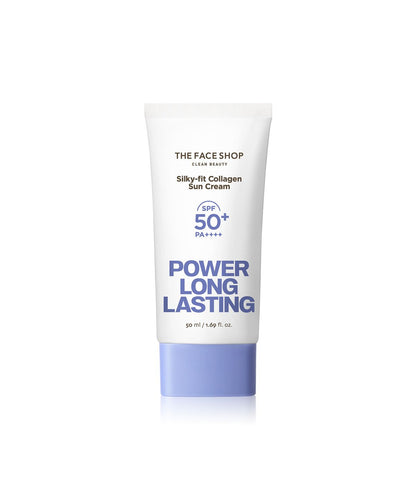 THE FACE SHOP Power Long Lasting Silky-fit Collagen Sun Cream SPF50+ PA++++ 50ml