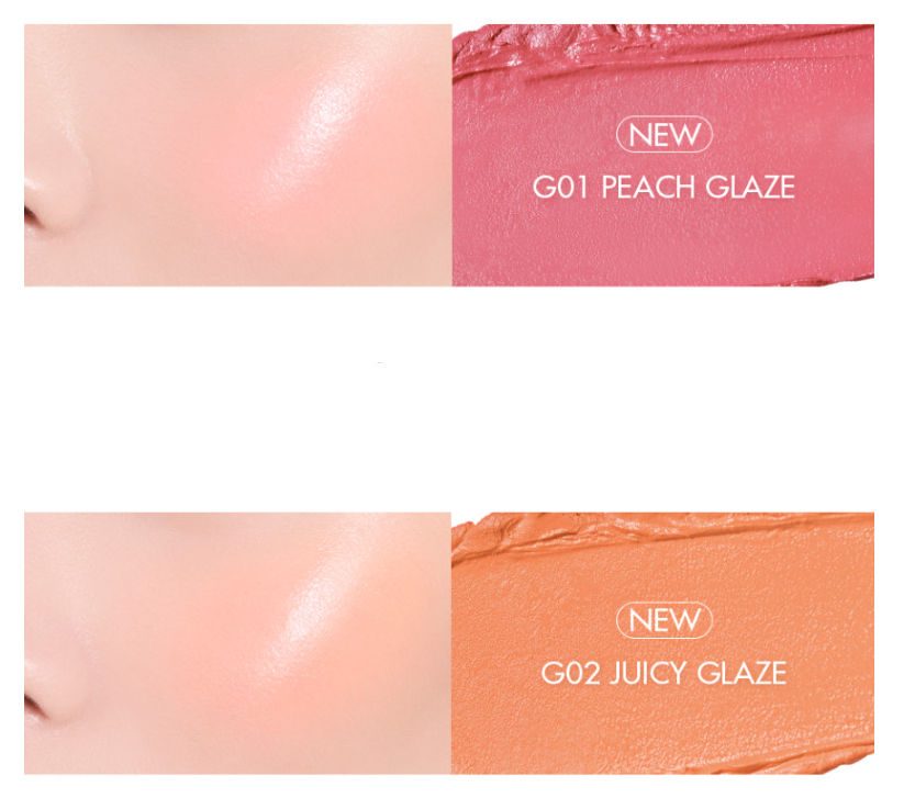 rom&nd Better Than Cheek GLAZED 2.4g (2 Colors) - product image 3