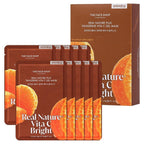 THE FACE SHOP Real Nature Plus Tangerine Vita C Gel Mask 20ml X 10ea
