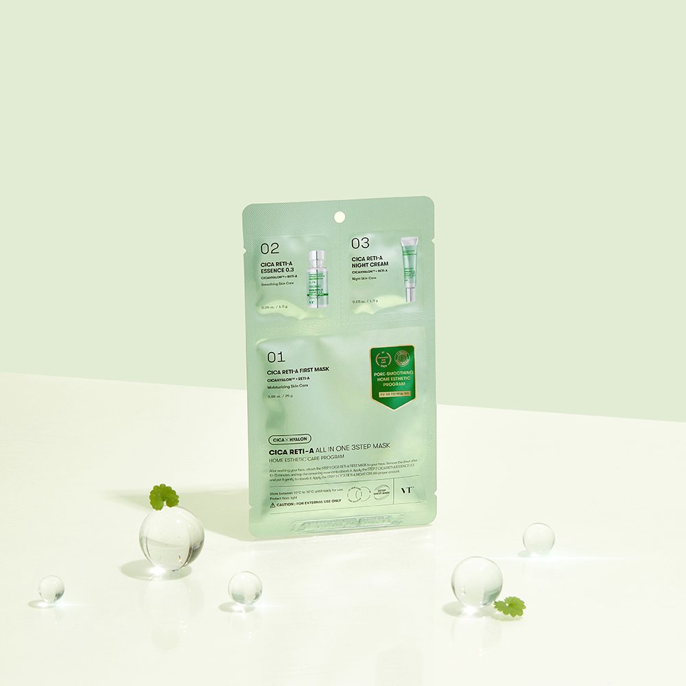 VT Cica Reti-A All In One 3 Step Mask 25g+1.5g+1.5g X 5ea — product image 3